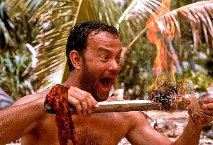 A scene from Hurley's 'Cast Away in Park Woods'
